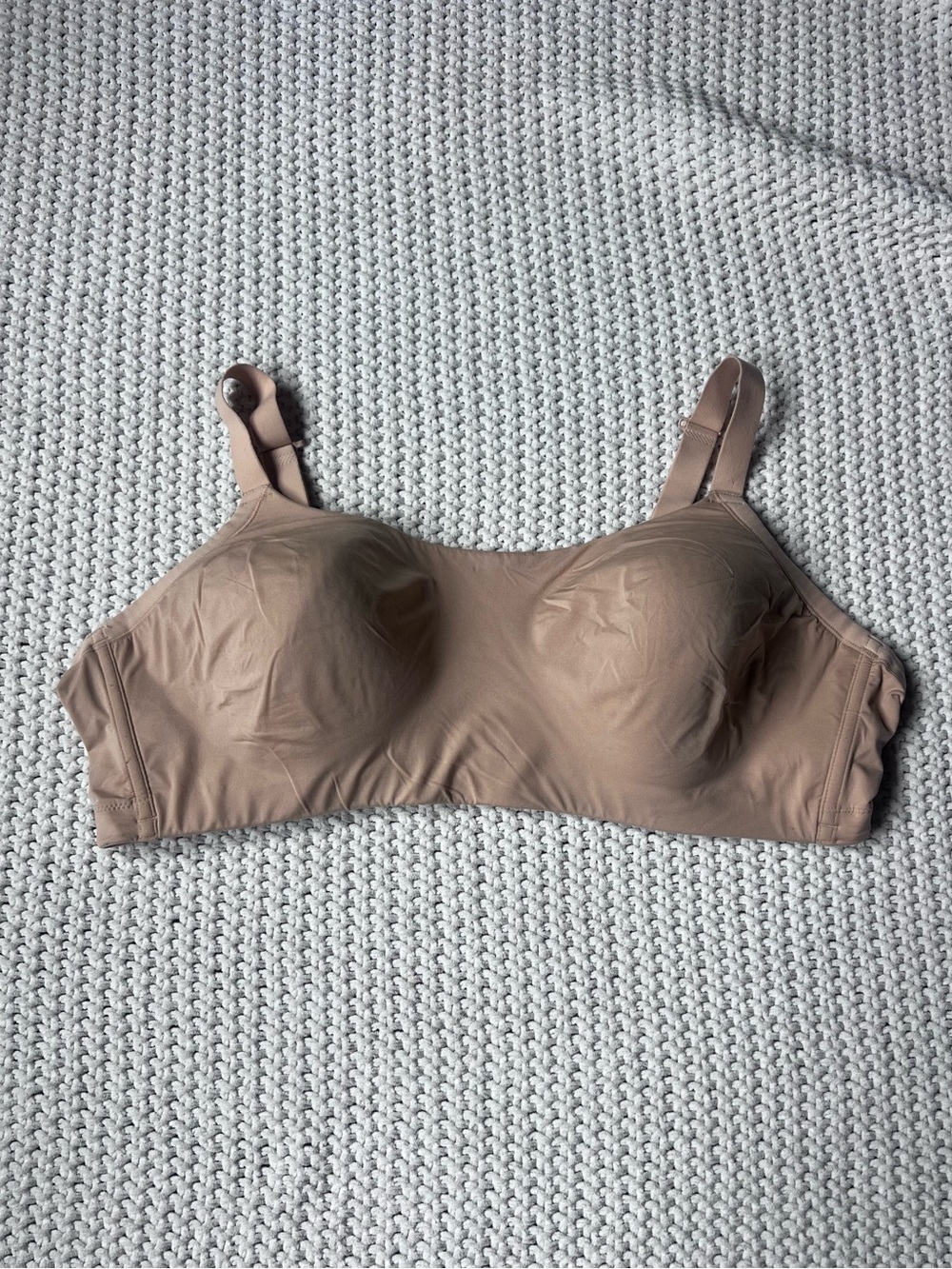 Knix Women’s Seamless Full Coverage No Underwire Bra Comfy Nude Tan  Size XXXXL